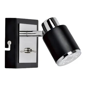 Aplique 1 Luz GU10 Julita Negro