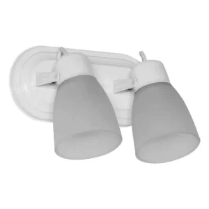 Aplique 2 Luces Con Tulipa Blanco