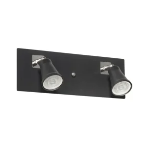 Aplique 2 Luces Dublin Negro GU10