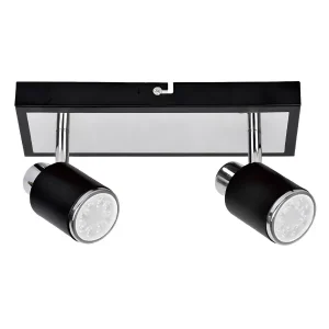 Aplique 2 Luces GU10 Julita Negro