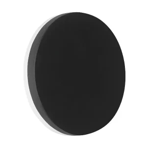 Aplique Pared LED Eclipse Retroiluminado Negro 12W CCT IP65