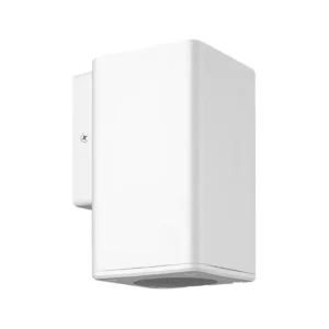 Aplique Pared Unidireccional Rectangular GU10 Blanco Macroled