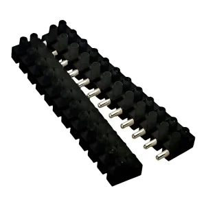 Bornera Divisible Enchufable Para Cable 4mm Negra