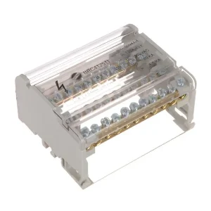 Bornera Repartidora Tetrapolar 11 Conexiones Din