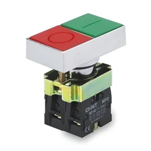 Botonera Metalica Ø22mm Doble NA+NC