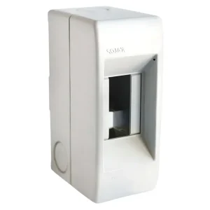 Caja Sobreponer Plastica 1 a 2 Bocas Sin Puerta