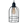 Colgante JAULA Curvo 288mm Negro
