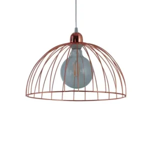 Colgante JAULA Semiesferico 375mm Cobre