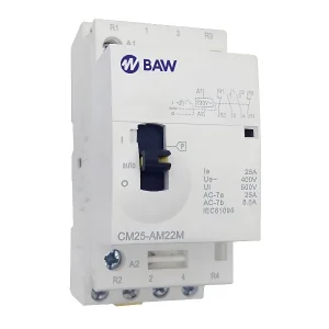 Contactor Din 4x25A Mando Manual 2NA+2NC 220V