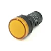Indicador Luminoso Ojo de Buey Ø 22mm Led 220V Ambar