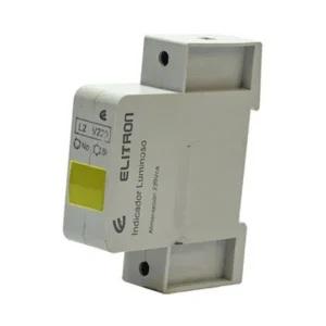 Indicador Luminoso Para Din 2 Modulos 220V Ambar