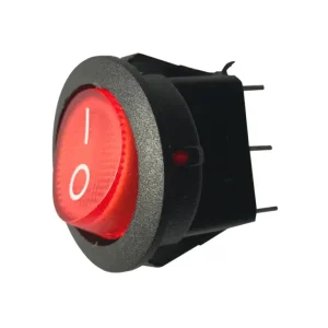 Llave Tecla Redonda 6A Con Luz