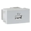 Modulo Toma 1 USB 2A Blanco Schneider