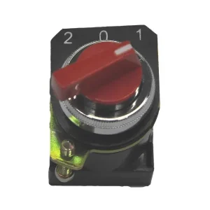 Selectora 3 Posiciones Ø22mm Corta Roja (8200)