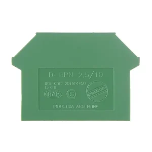 Tapa Bornera de Paso BPN 2.5 a 10mm Verde