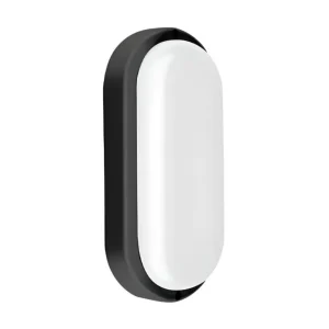 Tortuga LED Ovalada Luz Dia Negra 12W