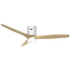 Ventilador de Techo Aruba Smart con Luz 3 Palas Blanco Madera