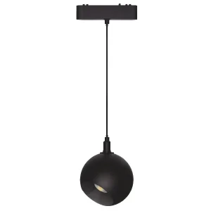 Colgante Esferico Focal 12W Negro