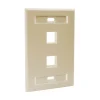 Faceplate de 2 Bocas RJ45 Cat 5e