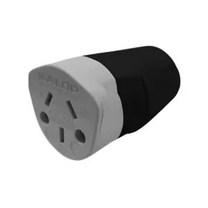 Ficha Hembra Heavy Duty Negra Kalop