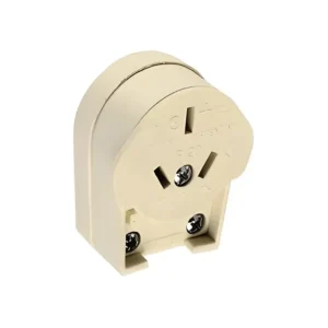 Ficha Hembra Lateral 10A Giratoria Blanca Richi