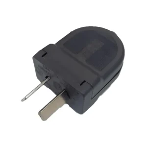 Ficha Macho 10A 2 Patas Negra Richi