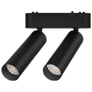 Spot Cabezal Movil Doble 14W Negro