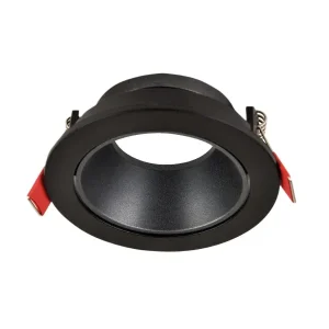 Spot Embutir Movil Redondo 12cm Dicro Antideslumbrante Negro