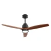 Ventilador de Techo Jamaica Smart con Luz 3 Palas Negro Madera