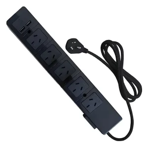 Zapatilla Prolongador Mononorma 5 Tomas + 2 USB 1.50mts Negra