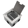 Caja Para Embutir en Piso Acero 8 Bocas Cambre
