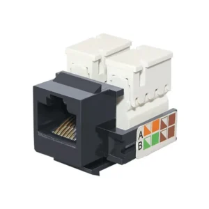 Conjunto Soporte RJ45 Negro Jeluz
