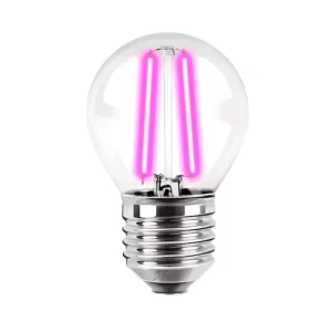 Lampara Gota Led Vintage 2W Magenta