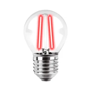 Lampara Gota Led Vintage 2W Roja