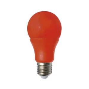 Lampara LED A60 E27 5W E27 Color Rojo