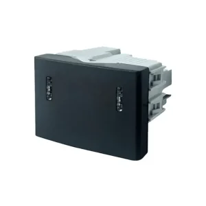 Modulo Combinacion Medio Teclon Negro Kalop