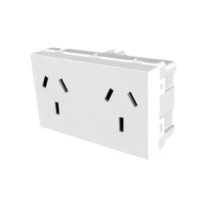 Modulo Toma Doble 10A Blanco Platinum Jeluz