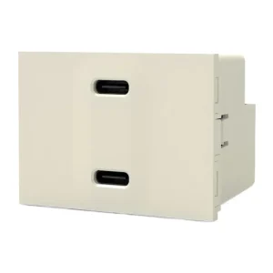 Modulo USB Doble C + C Blanco Cambre