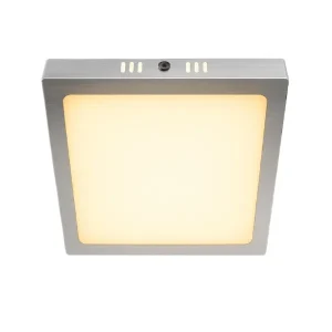 Panel LED Aplicar Cuadrado Platil 18W Macroled Luz Calida 🟡