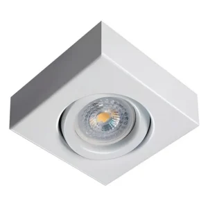 Semiembutido Cuadrado Blanco GU10