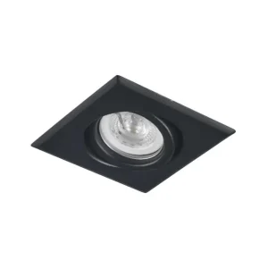 Spot Embutir Movil Cuadrado 10cm Dicroica Negro