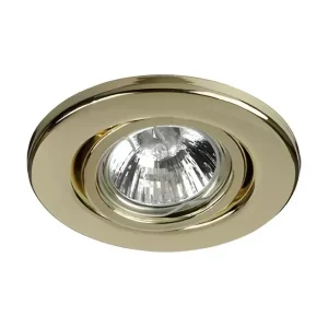 Spot Embutir Movil Redondo 12cm Dicroica Dorado