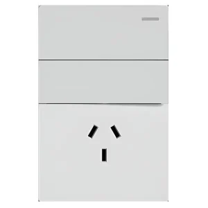 Llave Armada Milan 2 Puntos Combinados + 1 Toma 10A Blanco