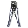 Blue and gray Brennen crimping tool for electrical connectors used in wiring projects.
